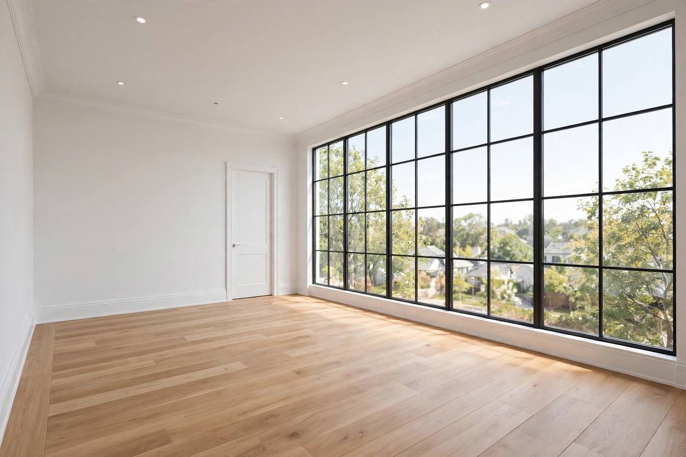 Sala vacía antes del virtual staging